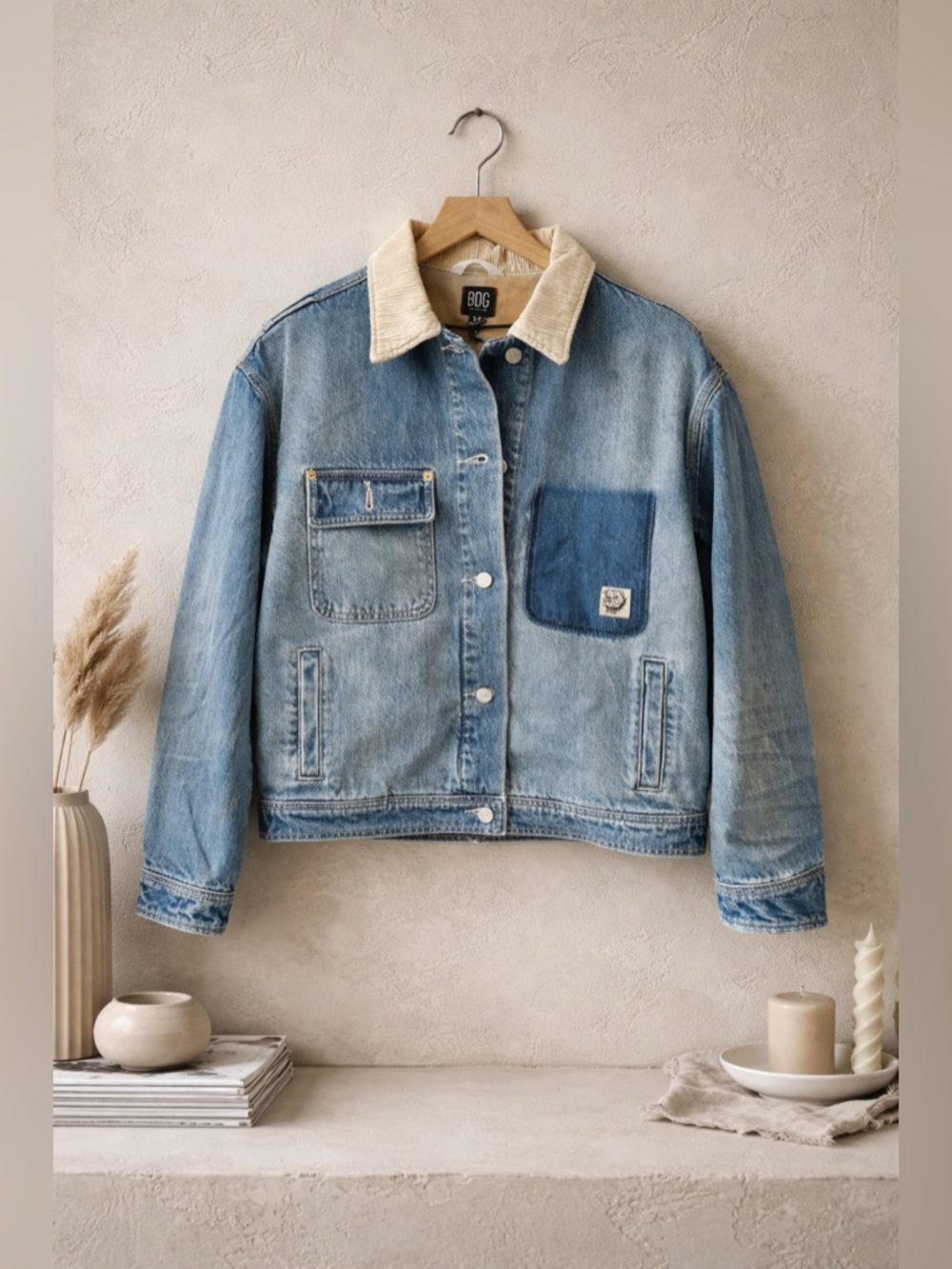Urban Outfitters BDG Eden Oversized Baggy Denim Trucker Jacket Women’s Small NWT